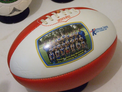 Mid Red Aussie Rules Football Size 4